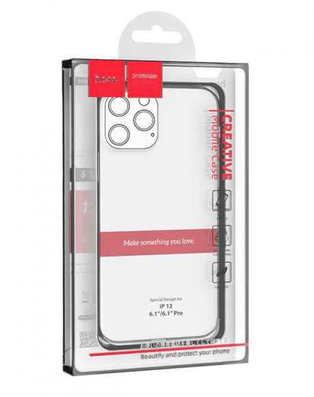 Накладка для iPhone 12/12 Pro 6.1" Hoco Light силикон прозрачный