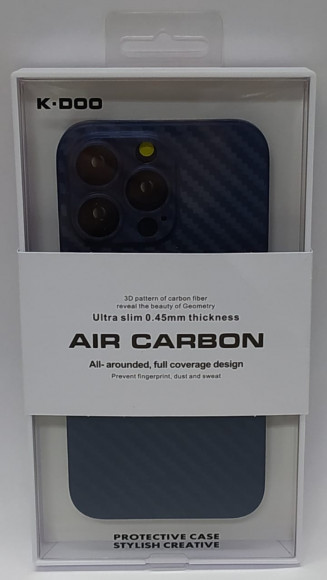 Накладка для iPhone 13 Pro 6.1" K-Doo Air Carbon пластик синяя