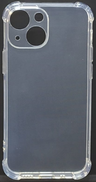 Чехол для iPhone 13 Mini силиконовый прозрачный противоударный с закрытой камерой 