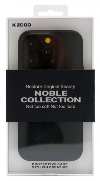 Накладка для iPhone 15 Pro K-Doo Noble кожаная черная