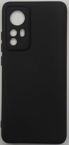 Чехол-накладка для Xiaomi Redmi 12X силикон матовый чёрный