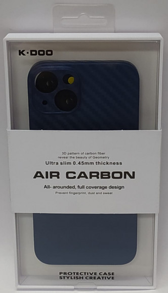 Накладка для iPhone 13 K-Doo Air Carbon пластик синяя