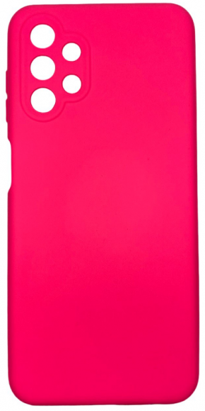 Накладка для Samsung Galaxy A13 4G Silicone cover без логотипа розовая