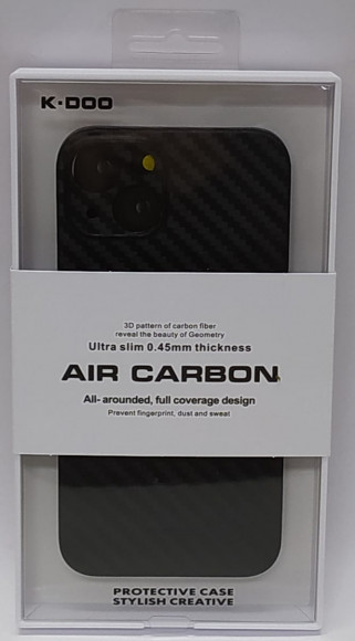 Накладка для iPhone 13 K-Doo Air Carbon пластик чёрная