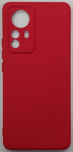 Накладка для Xiaomi Redmi 12X Pro силикон матовый красный