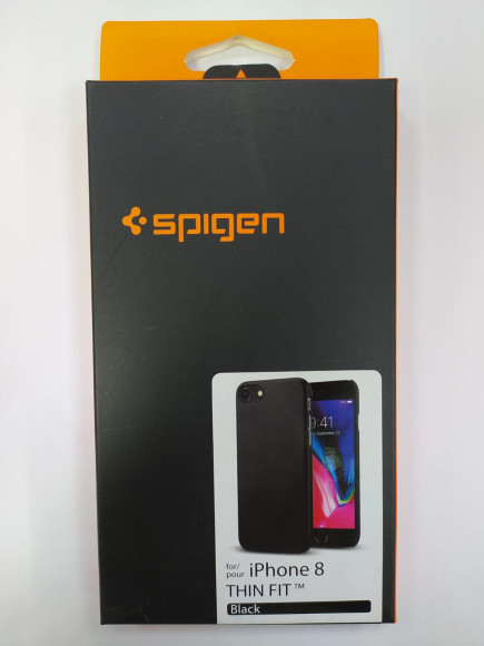Клип-кейс Spigen для iPhone 8 Thin Fit, черный (054CS22208)