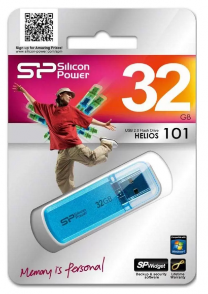 USB флеш накопитель Silicon Power 32GB Helios 101 blue