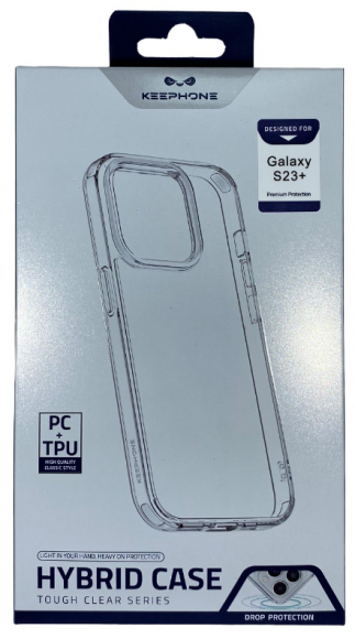 Накладка для Samsung Galaxy S23 Plus Keephone Hybrid series силикон прозрачный