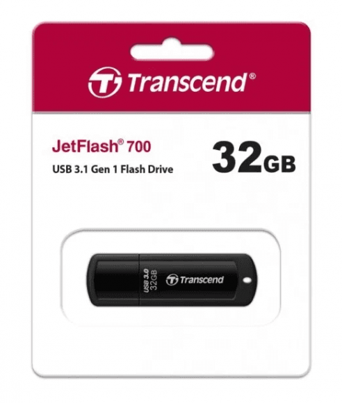 3.1 USB флеш накопитель Transcend 32GB JetFlash 700 черный