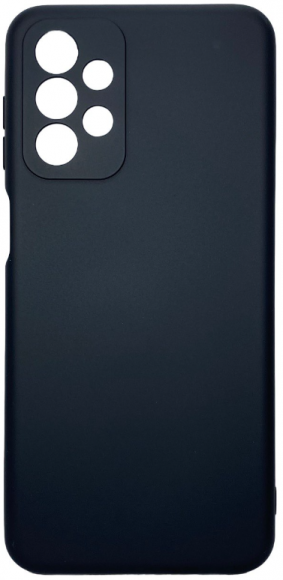Накладка для Samsung Galaxy A23 Silicone cover без логотипа черная
