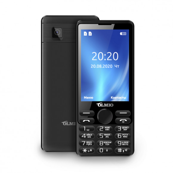 Мобильный телефон Olmio E35 3,5"/4000 mAh/камера 1,3мп/фонарик//MicroSD черный