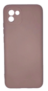 Накладка для Samsung Galaxy A03 Silicone cover без логотипа пудро