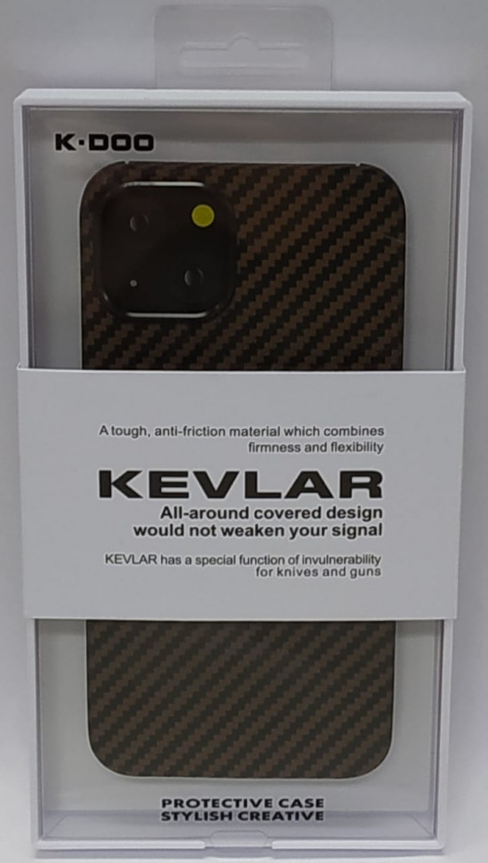 Накладка для iPhone 13 K-Doo Kevlar пластик бронзовая