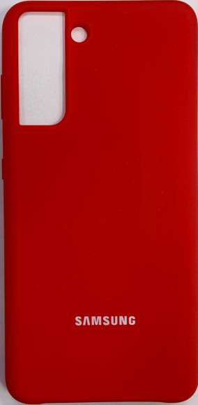 Накладка для Samsung Galaxy S21/S30 Silicone cover красная-1