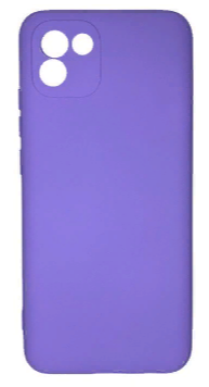 Накладка для Samsung Galaxy A03 Silicone cover без логотипа лаванда