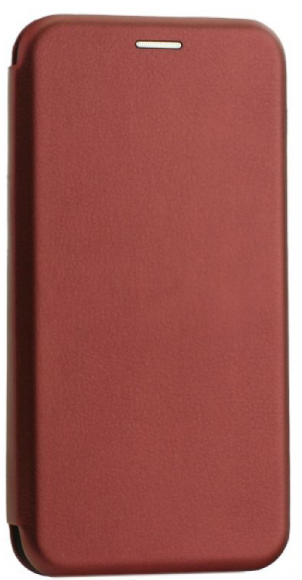 Чехол-книжка Xiaomi redmi A1 Fashion Case кожаная боковая бордовая