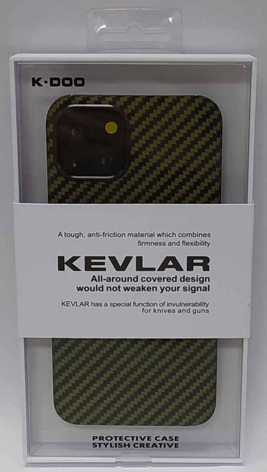 Накладка для iPhone 13 K-Doo Kevlar пластик зеленая