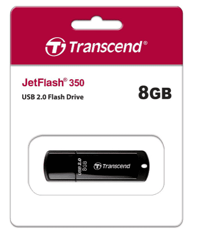 USB флеш накопитель Transcend 8GB JetFlash 350 черный