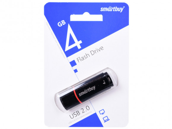 USB флеш накопитель Smartbuy 4GB Crown Black (SB4GBCRW-K)