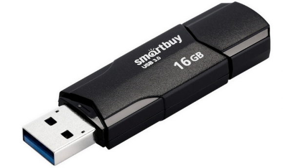 3.1 USB флеш накопитель Smartbuy 16GB Clue black (SB16GBCLU-K3)
