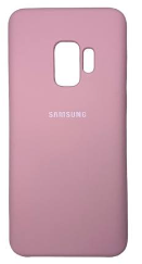 Накладка для Samsung Galaxy S9 Silicone cover розовая