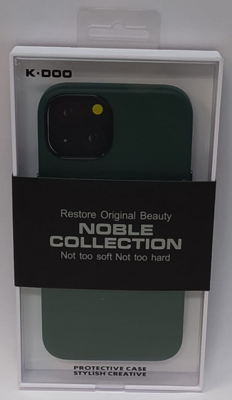 Накладка для iPhone 14 Plus K-Doo Noble кожаная зелёная