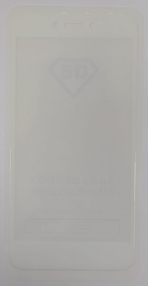 Защитное стекло для Xiaomi Redmi 5A/Go 9D белое