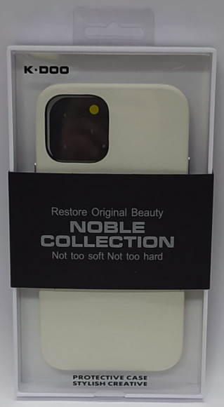 Накладка для iPhone 12/12 Pro K-Doo Noble кожаная белая