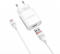Сетевое зарядное устройство Borofone BA20A Sharp + кабель Lightning, белый