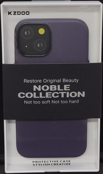 Накладка для iPhone 14 Plus K-Doo Noble кожаная фиолетовый