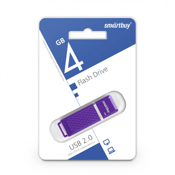 USB флеш накопитель Smartbuy 4GB Quartz Violet (SB4GBQZ-V)