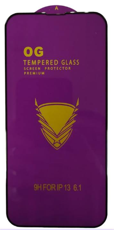 Защитное стекло для iPhone 13 Mini OG Purple чёрное