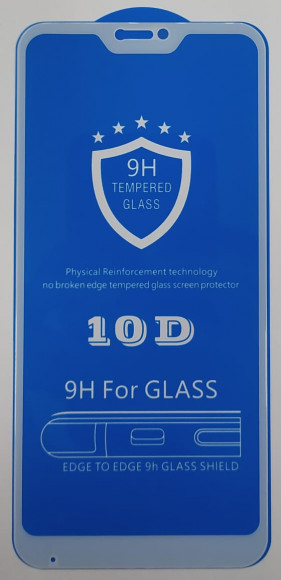 Защитное стекло для Xiaomi Redmi 6 Pro/Mi A2 Lite 9D белое