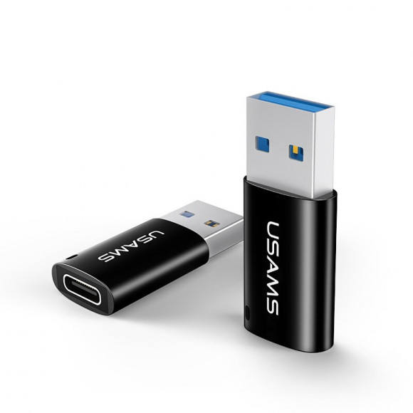 Переходник USB3.0-Type-C3.0 Usams US-SJ172 черный