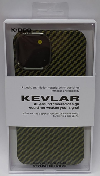 Накладка для iPhone 12 Pro Max K-Doo Kevlar пластик зелёная