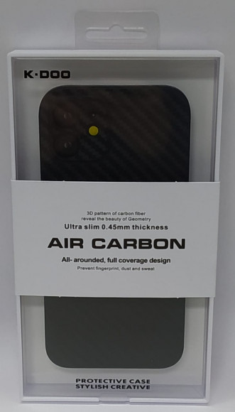 Накладка для iPhone 12 K-Doo Air Carbon пластик черная