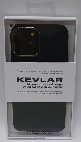 Накладка для iPhone 12 Pro Max K-Doo Kevlar пластик синяя