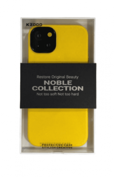 Накладка для iPhone 14 K-Doo Noble кожаная желтый