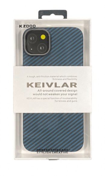 Накладка для iPhone 14 Max K-Doo Kevlar пластик синяя