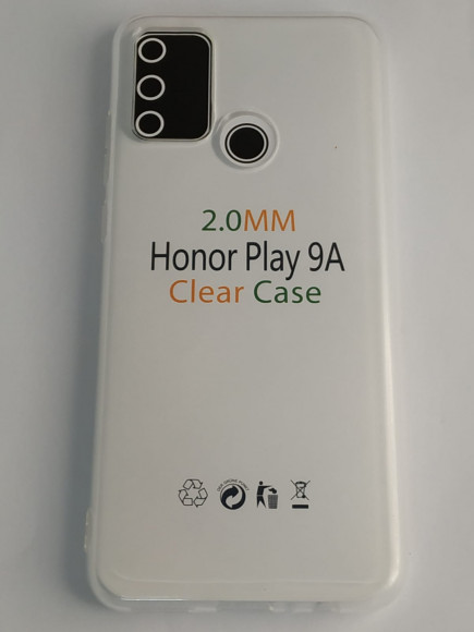Чехол-накладка силикон 2.0мм Huawei Honor Play 9A прозрачный
