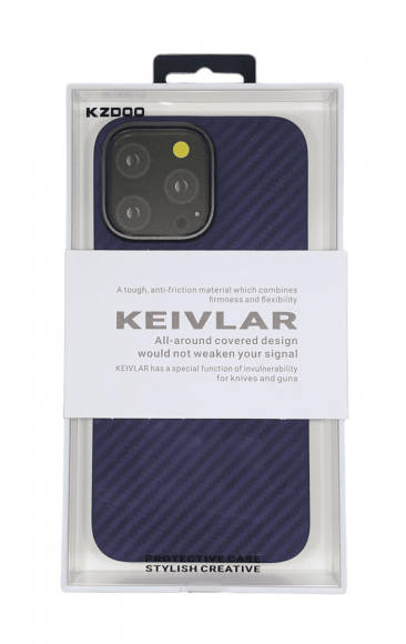 Накладка для iPhone 14 Pro Max K-Doo Kevlar пластик фиолетовая