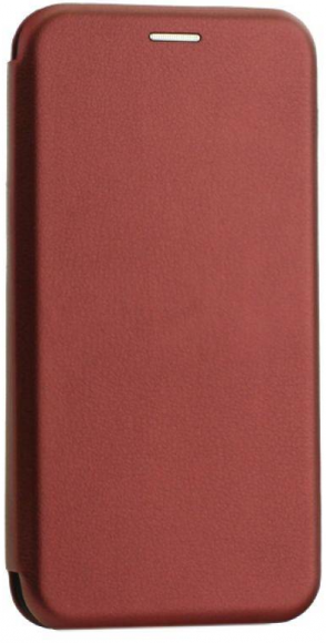 Чехол-книжка Xiaomi Mi 12X Fashion Case кожаная боковая малиновая