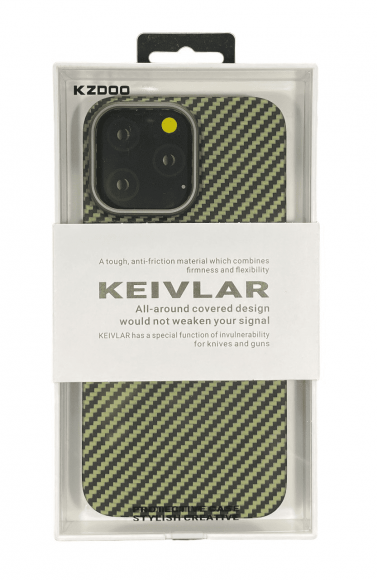 Накладка для iPhone 14 Pro Max K-Doo Kevlar пластик зеленая