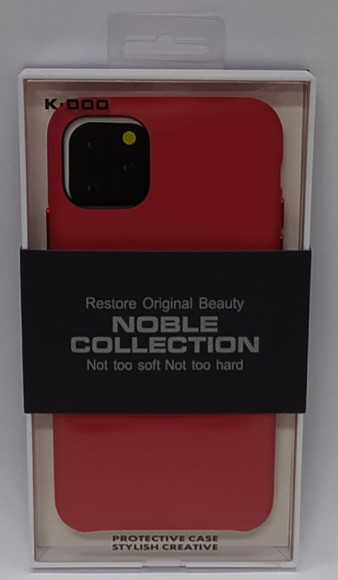 Накладка для iPhone 11 Pro Max K-Doo Noble кожаная красная