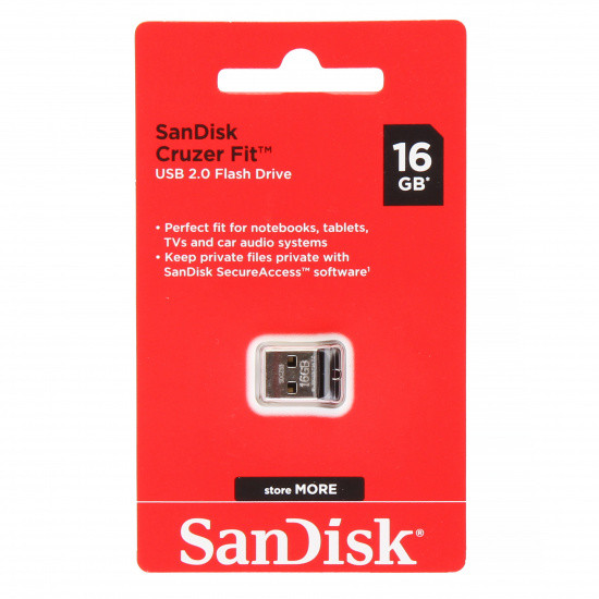 USB флеш накопитель SanDisk 16GB CZ33 Cruzer Fit (SDCZ33-016G-G35)