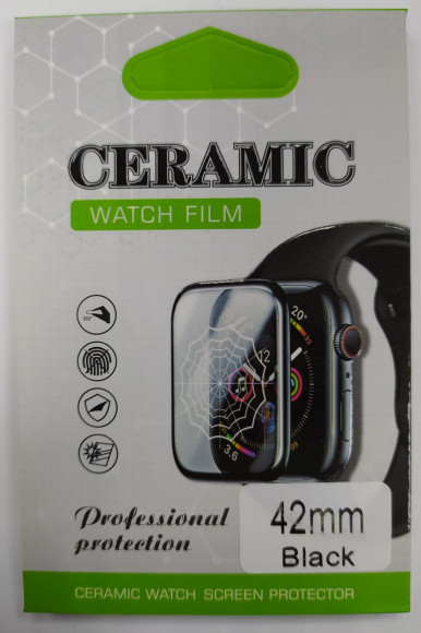 Защитное стекло для Apple watch "42" Ceramic в коробке чёрное