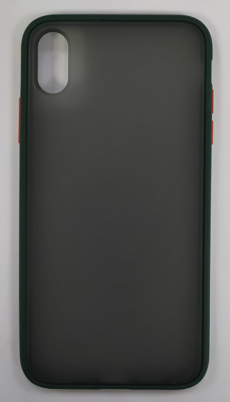 Накладка для iPhone XS Max силикон матовая бока цветные ассортимент