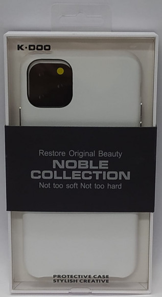 Накладка для iPhone 11 Pro Max K-Doo Noble кожаная белая