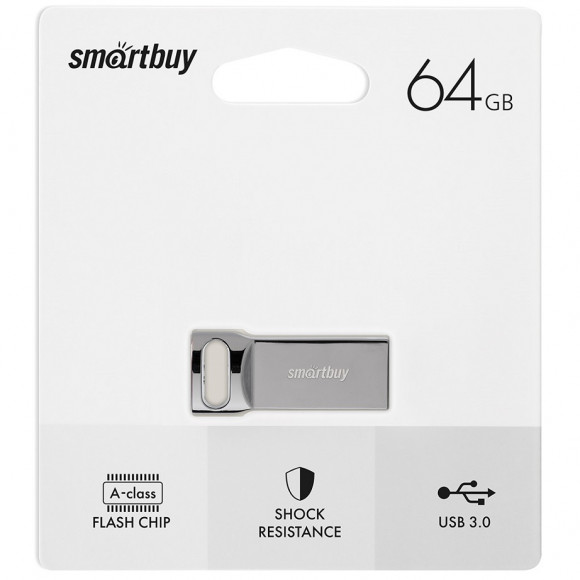 3.0 USB флеш накопитель Smartbuy 64GB M2 Metal 100MB/s (SB64GBM2)