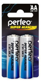 Батарейка алкалиновая Perfeo LR6/2SH Super Alkaline (PF_3637)
